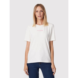 Tommy Hilfiger dámské krémové tričko - XS (YBL)